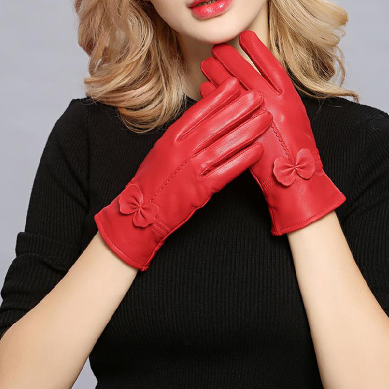 Wool Glove Lined - Guante cálido de invierno de cuero