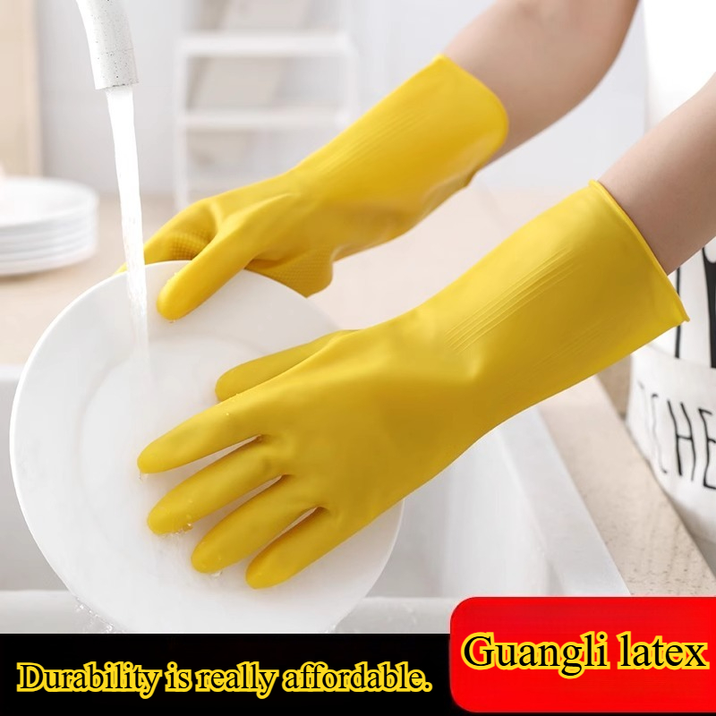 Dish Glove Rubber - 3 pares de guantes para el