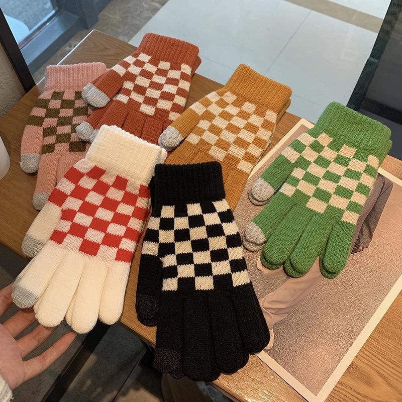 Magic Touch Glove - Guantes de punto elásticos para mujer,