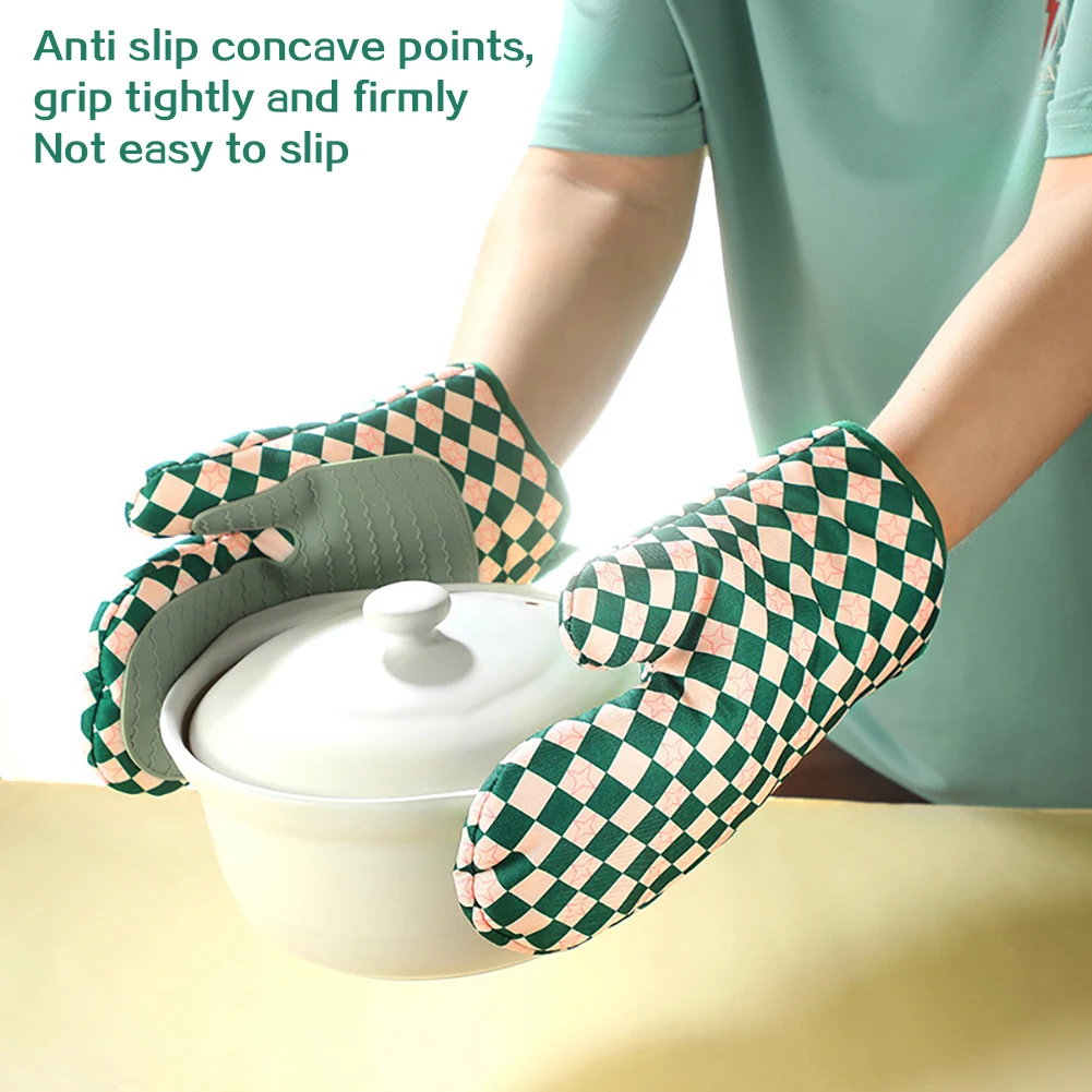 Oven Mitt Silicone - Guantes de Silicona para Horno, Resistentes