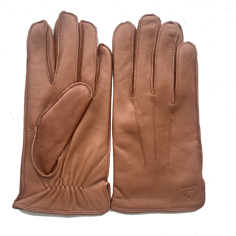 Wool Glove Lined - Guantes de piel de ciervo de