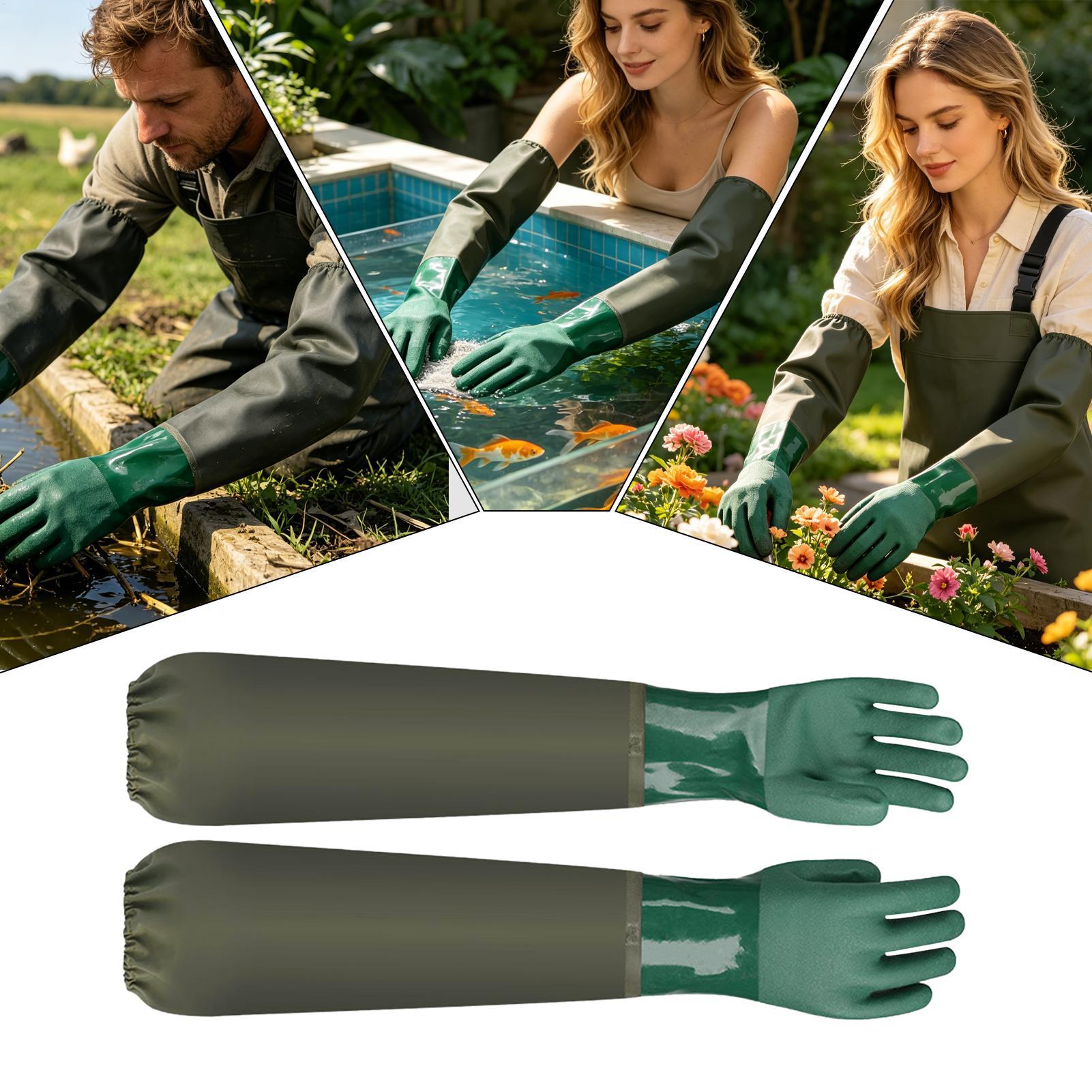 Rubber Glove Cleaning - Guantes de goma impermeables, resistentes y