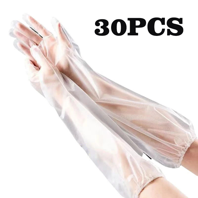 Rubber Glove Cleaning - Guantes desechables para protección de brazos,