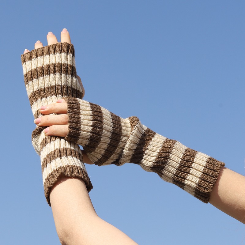 Fingerless Glove Knit - Mangas de brazo sin dedos tejidas