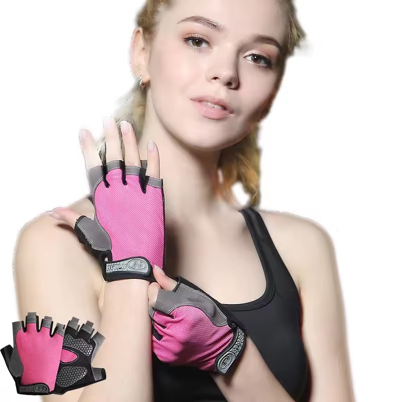 Workout Glove Gym - Guantes de medio dedo antideslizantes transpirables