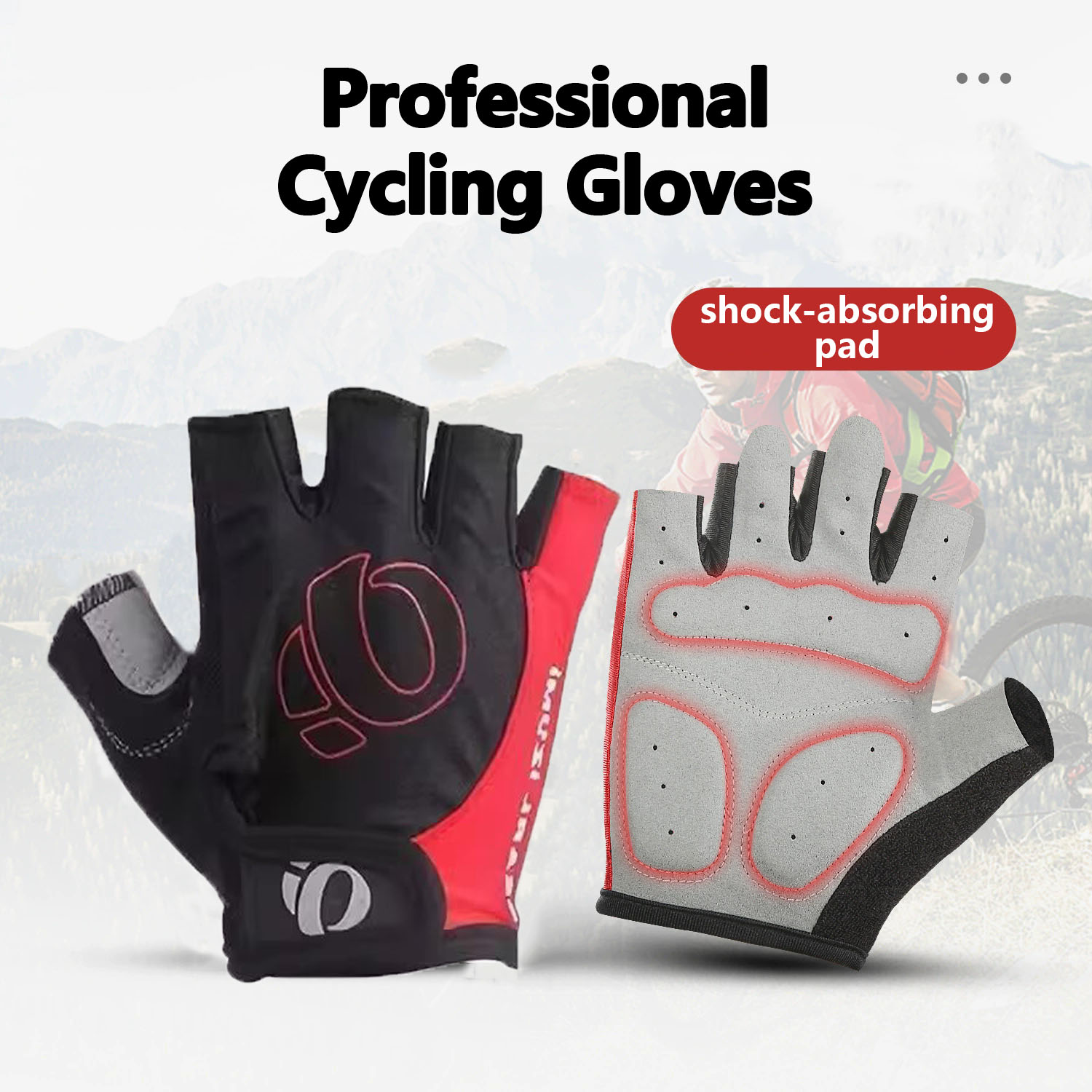 Cycling Glove Padded - Guantes de Ciclismo para Exteriores, Medios