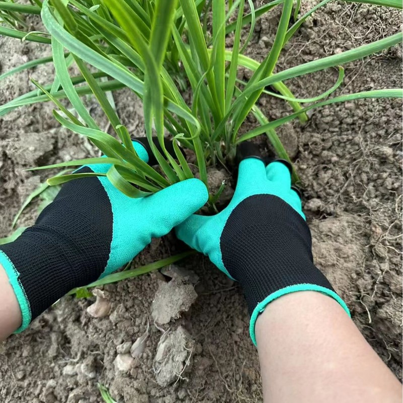 Gardening Glove Waterproof - Guantes de Jardinería con Garras Integradas,