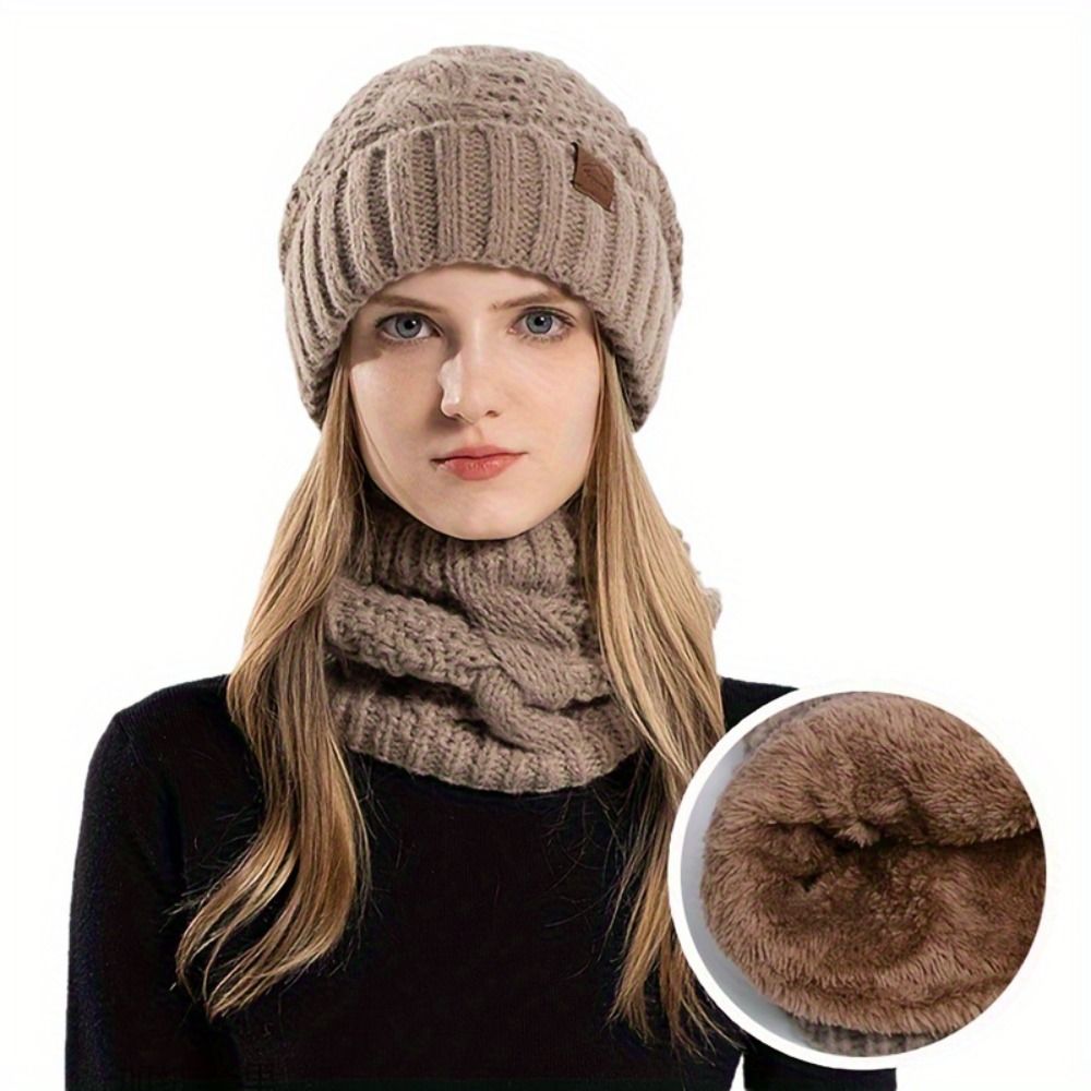 Conjunto de Gorro y Bufanda de - Wool Glove Lined reseña y precio