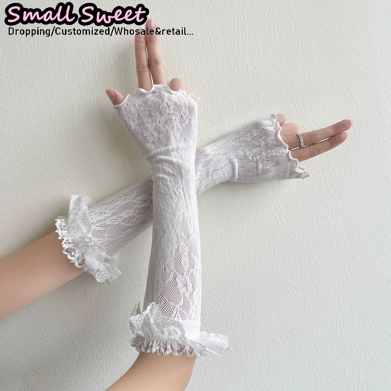 Mangas Blancas de Encaje Estil - Fingerless Glove Knit reseña y precio