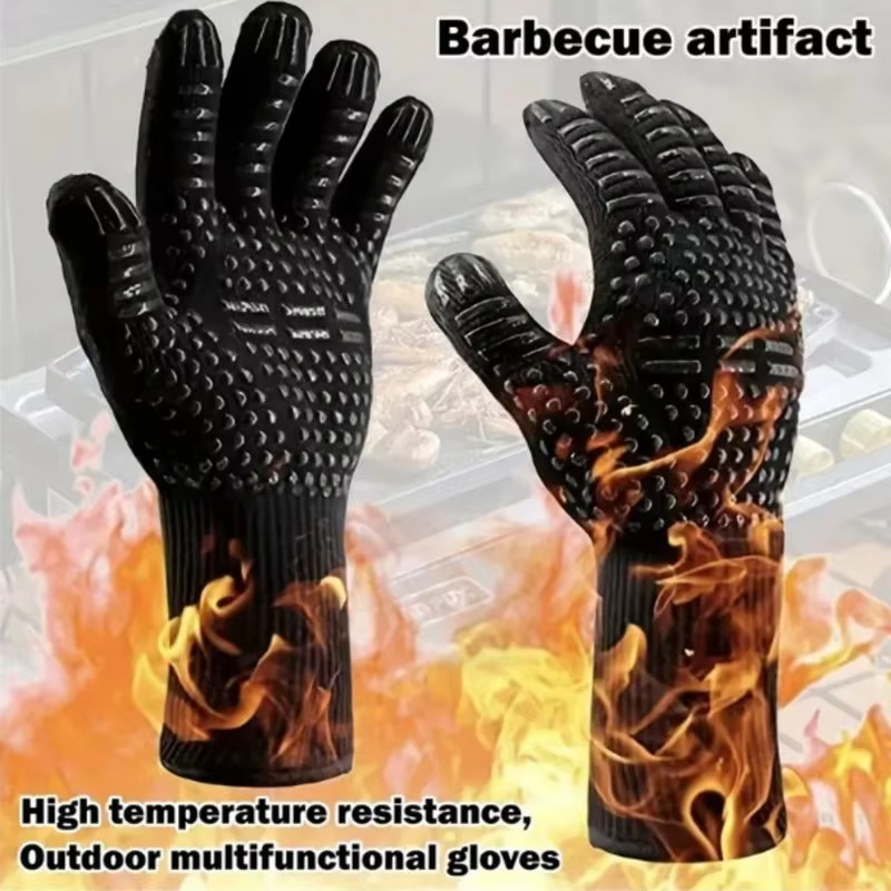 Guantes de barbacoa de una pie - Oven Mitt Silicone reseña y precio