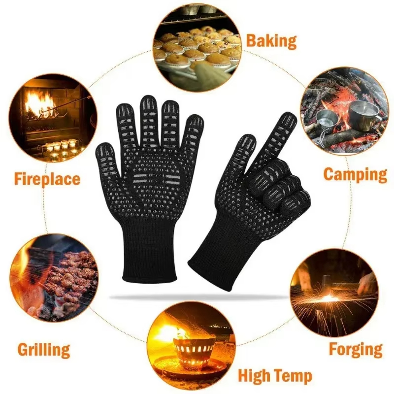 Guantes de barbacoa de una pie - Oven Mitt Silicone reseña y precio