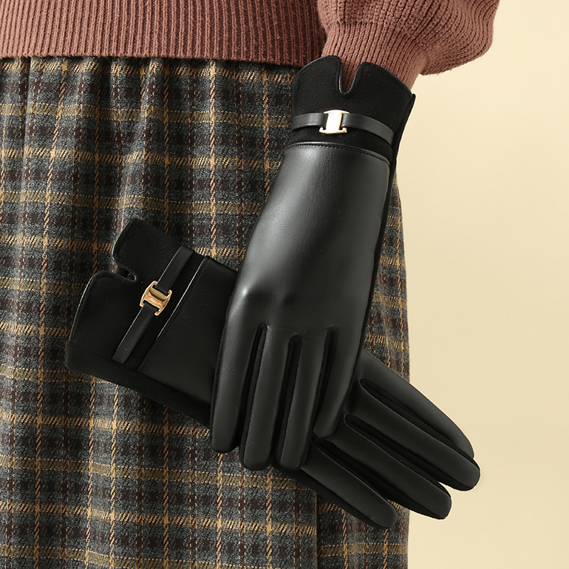 1 par de guantes para mujer en - Leather Driving Glove reseña y precio