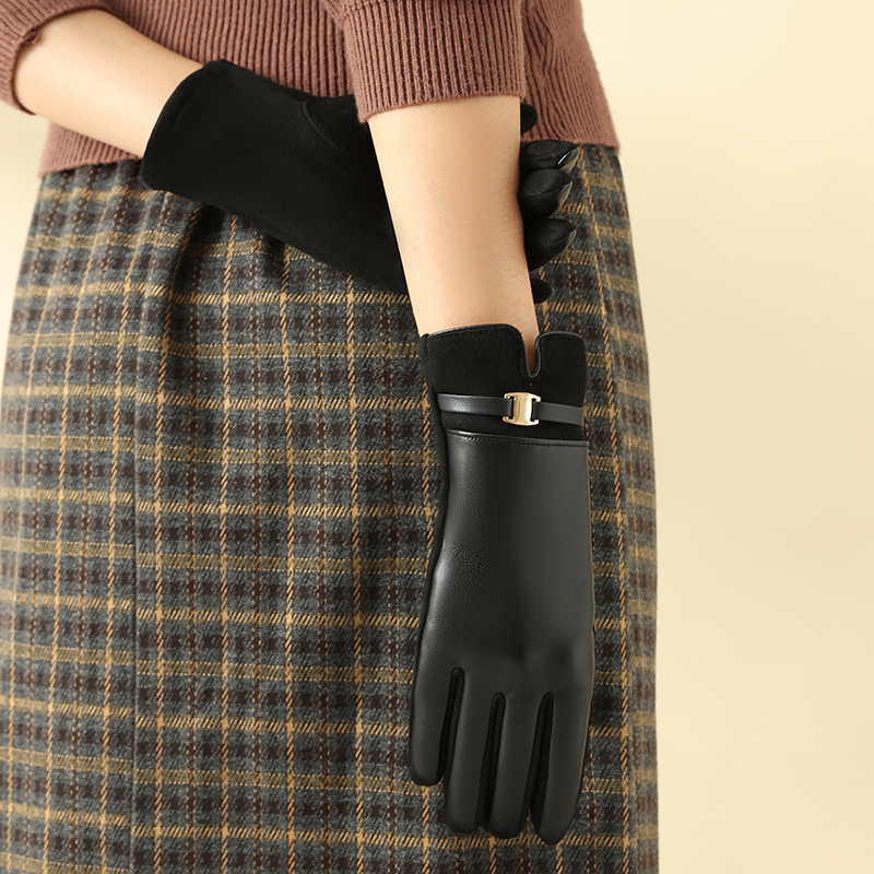 1 par de guantes para mujer en - Leather Driving Glove reseña y precio