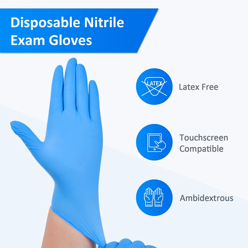 100 Guantes Desechables de Nit - Nitrile Mechanic Glove reseña y precio
