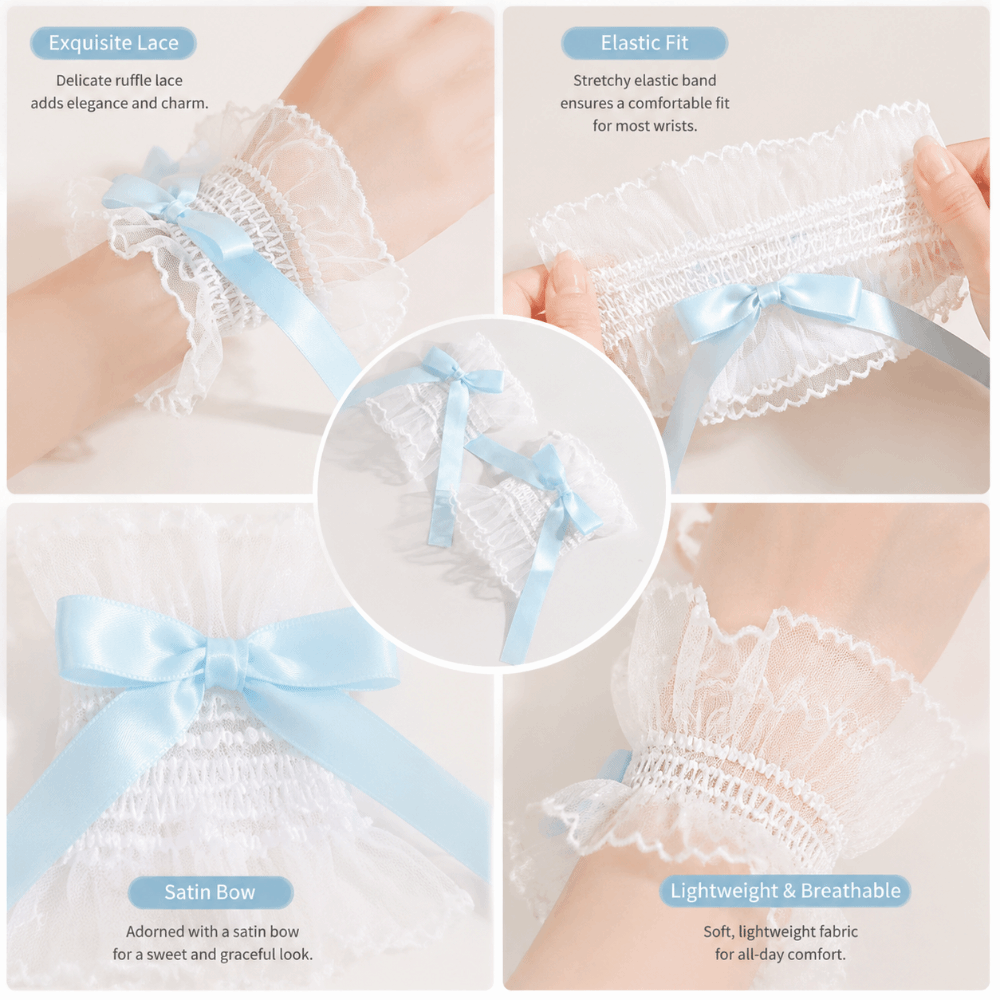 Mangas de encaje plisadas univ - Fingerless Glove Knit reseña y precio