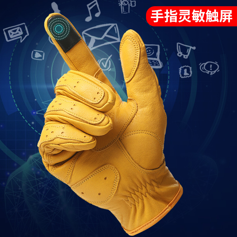 Guantes de ciclismo para motoc - Leather Driving Glove reseña y precio