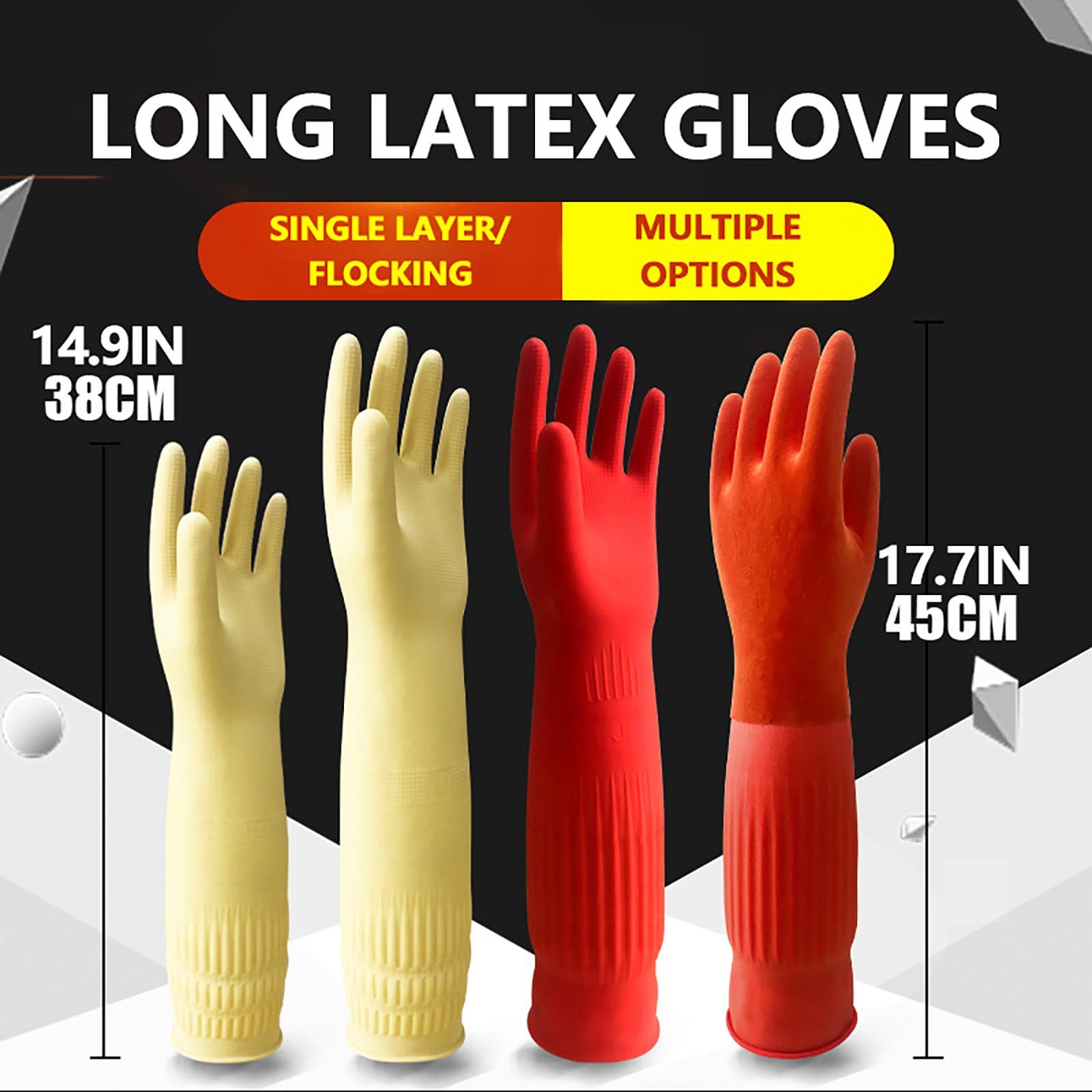 Guantes limpios de goma cómodo - Dish Glove Rubber reseña y precio
