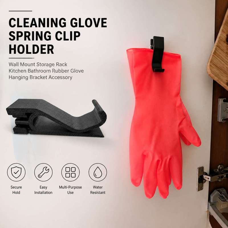 Soporte de pared con abrazader - Rubber Glove Cleaning reseña y precio
