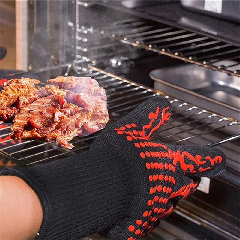 Guantes ignífugos antideslizan - Oven Mitt Silicone reseña y precio