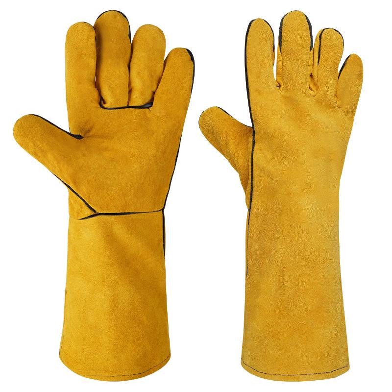 1 par de guantes de cuero para - Heat Resistant Glove reseña y precio