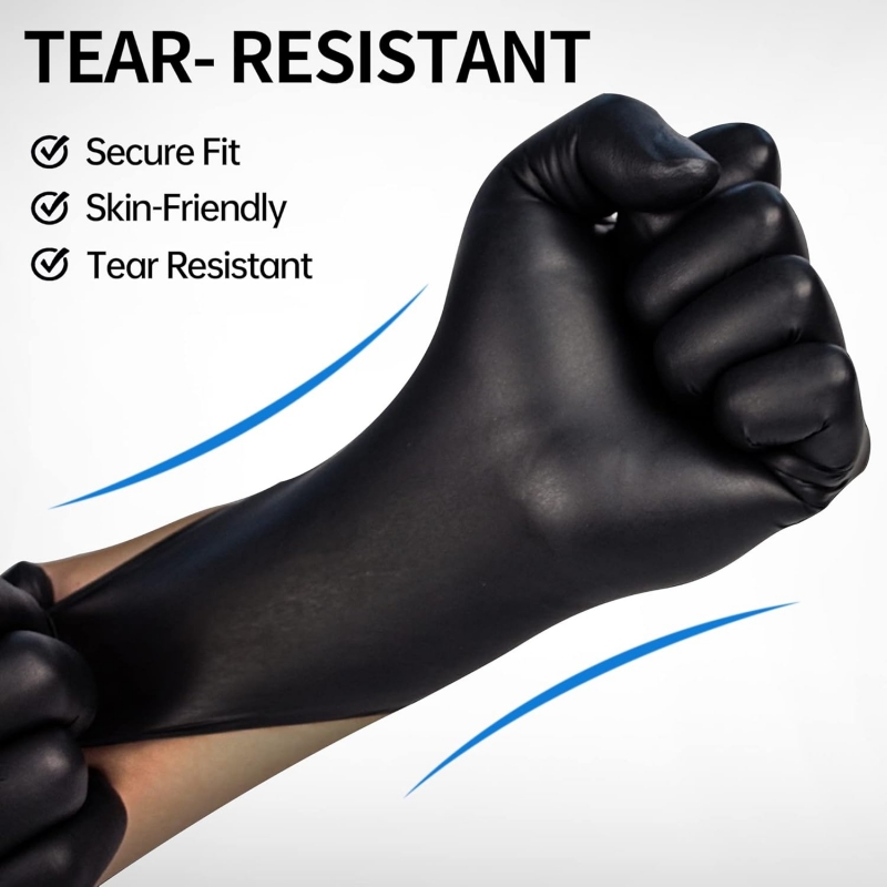 100 Guantes de Nitrilo Negros  - Nitrile Mechanic Glove reseña y precio