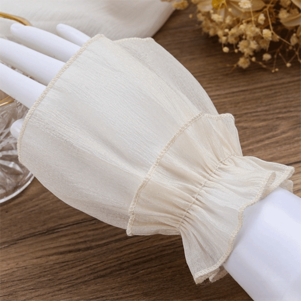 Mangas de gasa con lazo y acce - Fingerless Glove Knit reseña y precio